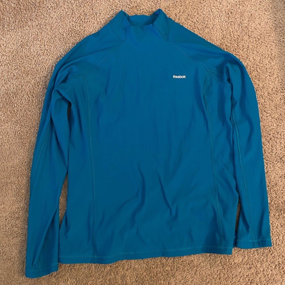 Reebok Dryplay Fitness Shirt Blue With Logo XL